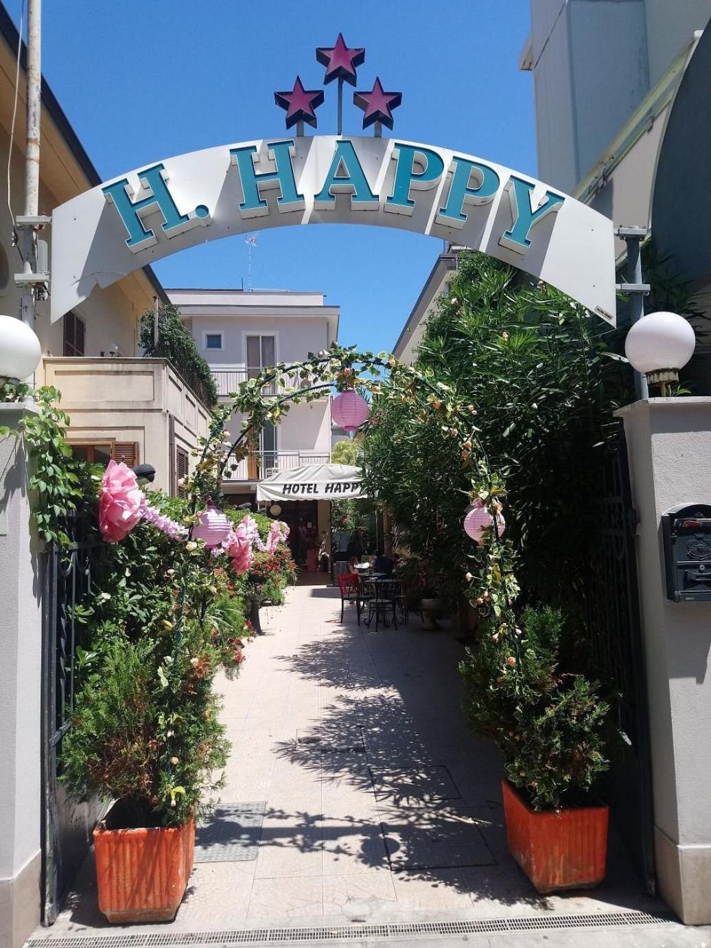 Hotel New Happy Римини Экстерьер фото